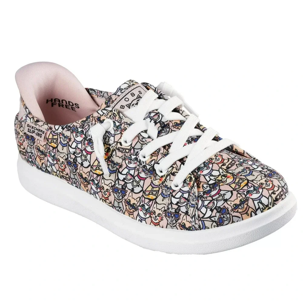 Skechers Womens D’Vine Kitty Cool Cats Slip-Ins Sneakers Size 7.5 Canvas NEW - Picture 2 of 14